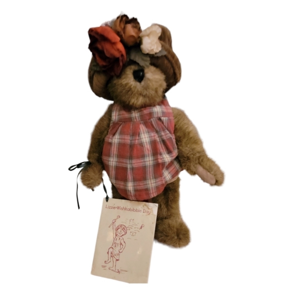 Boyds Bears "Wiskabibble Vintage Collector's Edition 10" Bear 1990-2000 w/Book